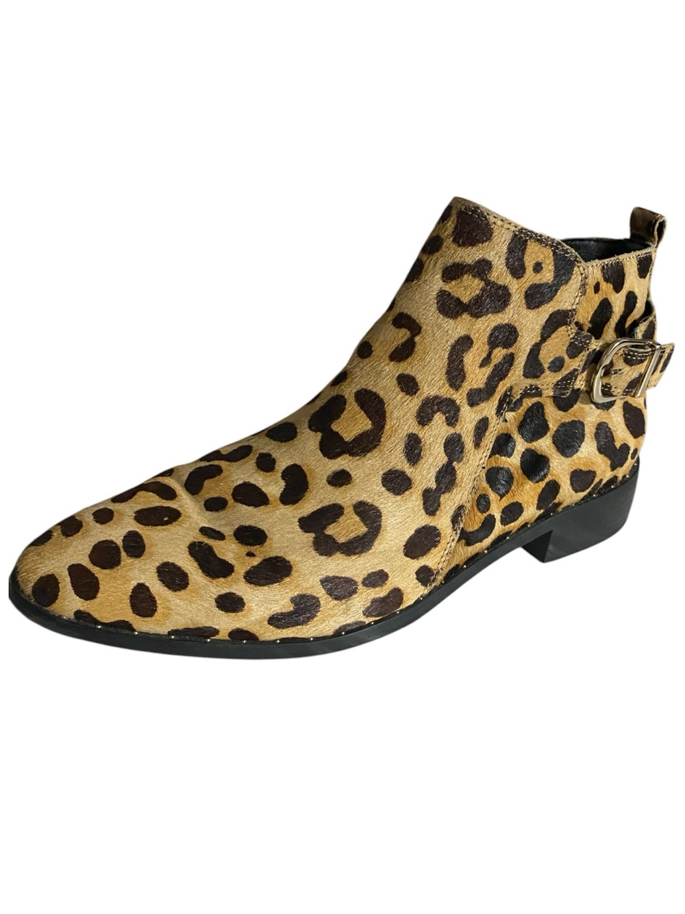 Steven by Steve Madden Booties, Size 8.5, Cavi calf hair uppers, leopard print